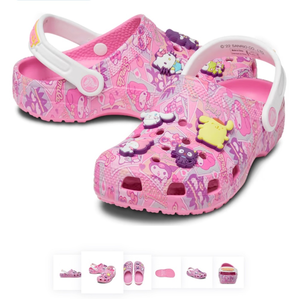 Size W11/M9 Hello kitty crocs